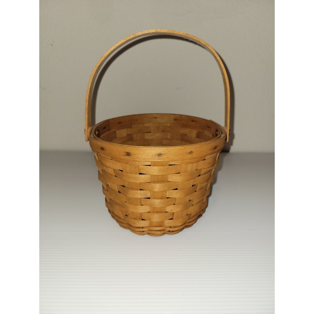 Vintage Longaberger 1993 Circular  Small Basket No Lid